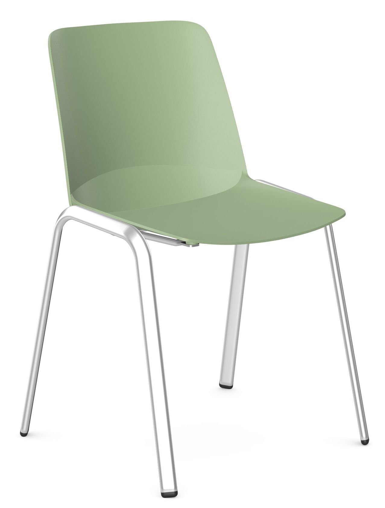 Krzesło dostawne z wytrzymałym kubełkiem z tworzywa oraz na stalowym stelażu malowanym proszkowo lub chromowanym.